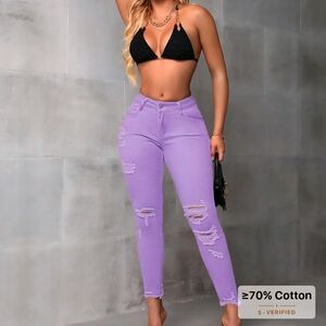 SHEIN Lavender Skinny Jeans NWT
